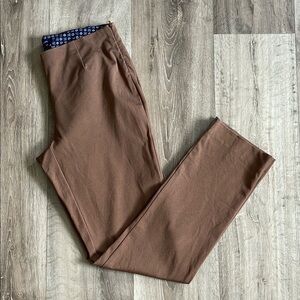 Lands' End Brown Chinos with Slim Straight-Leg Fit